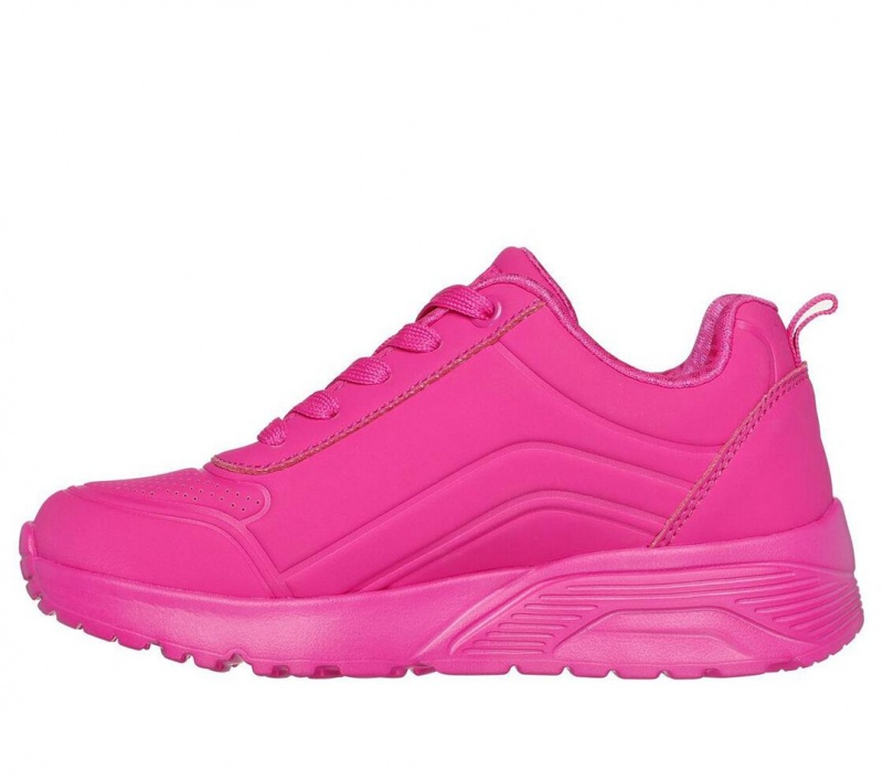 Pink Skechers Uno Lite - Neon Zip Girls' Sneakers | ACBF-24176