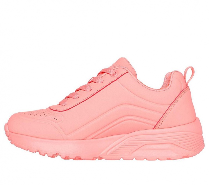 Pink Skechers Uno Lite - Neon Zip Girls' Sneakers | AVLB-37819