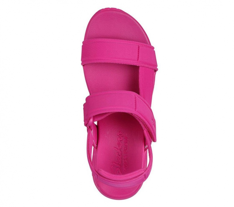 Pink Skechers Uno - Fun Stand Women's Sandals | MDTY-96837