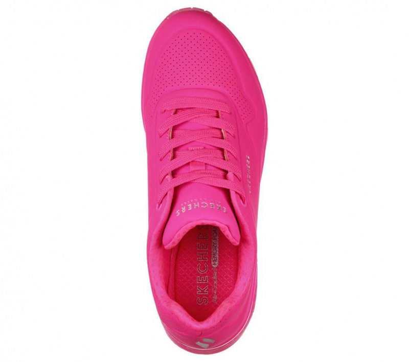 Pink Skechers Uno - Night Shades Women's Sneakers | FPOW-62831