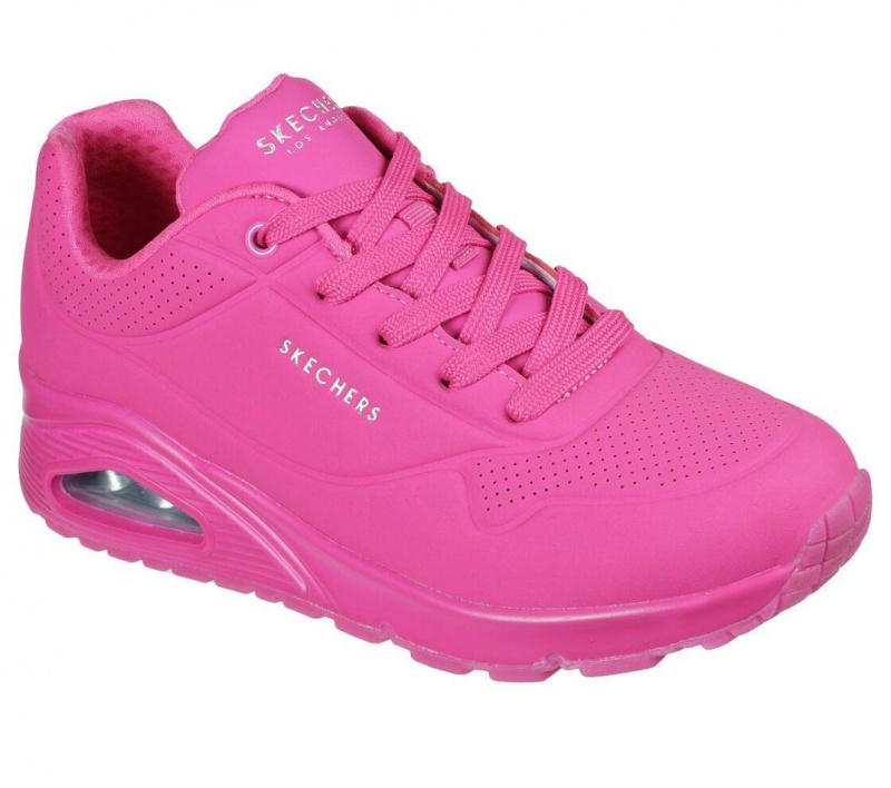 Pink Skechers Uno - Night Shades Women's Sneakers | FPOW-62831