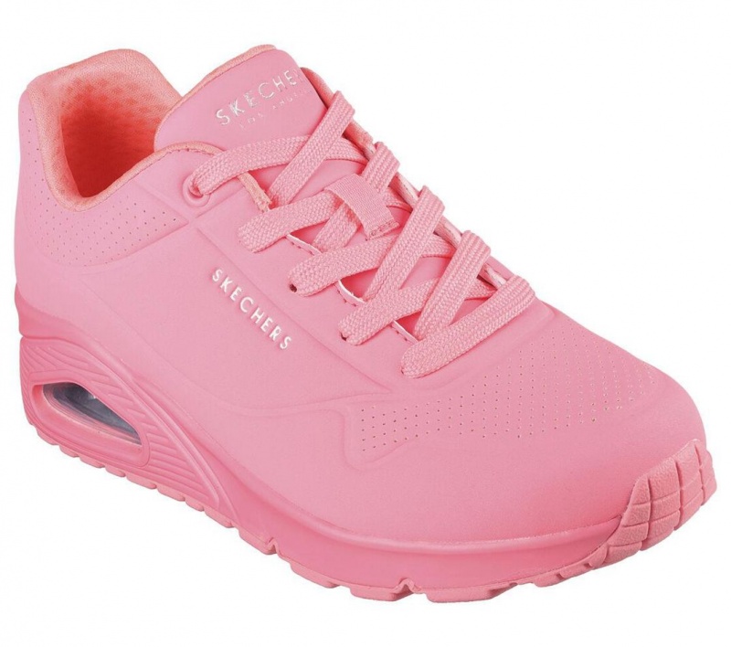 Pink Skechers Uno - Stand On Air Women's Sneakers | SDVP-10539