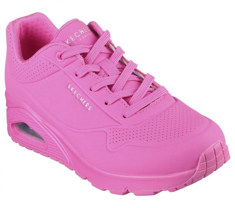 Pink Skechers Uno - Stand On Air Women's Sneakers | GNWL-04589