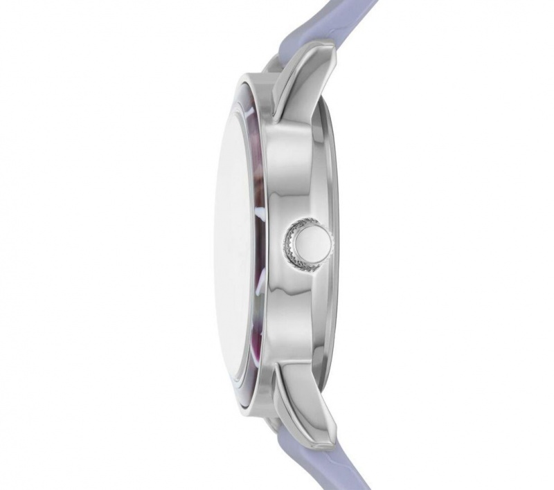 Purple Skechers Accented Bezel Purple Women's Watch | OMKJ-39741