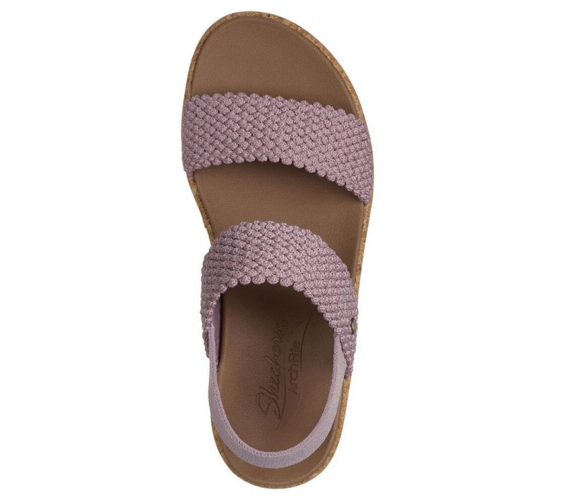 Purple Skechers Arch Fit Beverlee - Springy Feels Women's Sandals | NTXW-15038