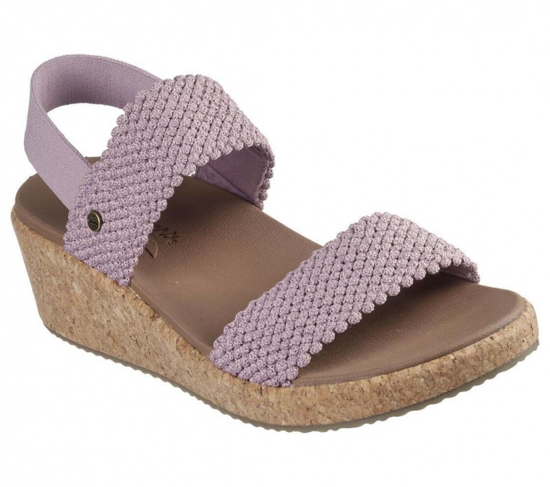 Purple Skechers Arch Fit Beverlee - Springy Feels Women's Sandals | NTXW-15038