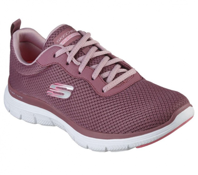 Purple Skechers Flex Appeal 4.0 - Brilliant View Women's Sneakers | DQWC-91850