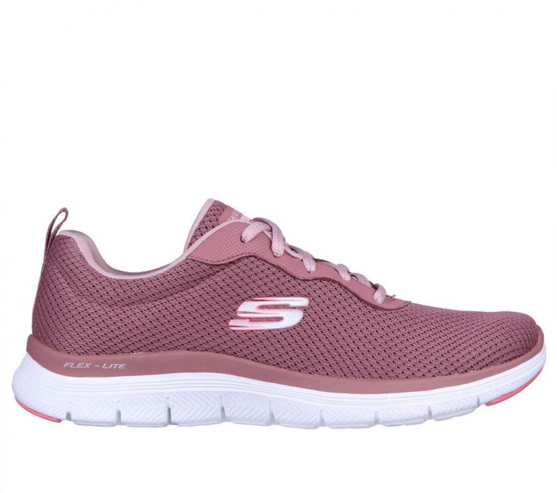 Purple Skechers Flex Appeal 4.0 - Brilliant View Women\'s Sneakers | DQWC-91850