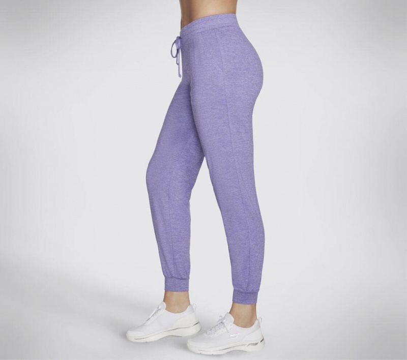 Purple Skechers Go Dri Swift Jogger Women's Pants | NEJI-37158