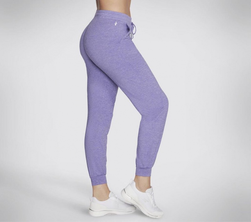 Purple Skechers Go Dri Swift Jogger Women's Pants | NEJI-37158