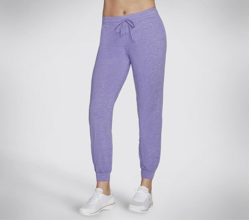 Purple Skechers Go Dri Swift Jogger Women\'s Pants | NEJI-37158