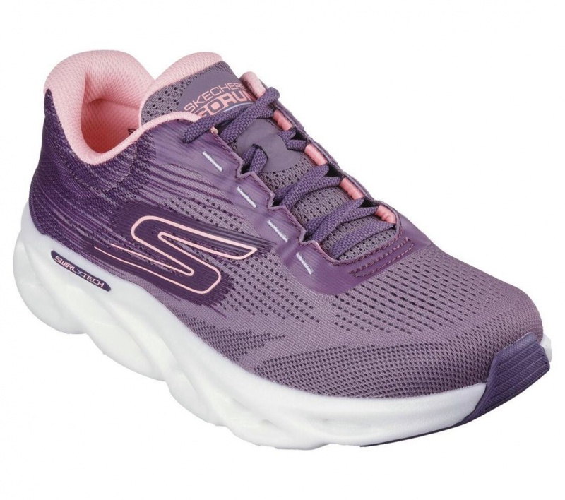 Purple Skechers Go Run Swirl Tech Speed - Ultimate Stride Women's Sneakers | VNKO-43561