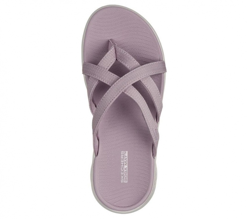 Purple Skechers Go Walk Flex - Express Women's Sandals | ERHD-69871