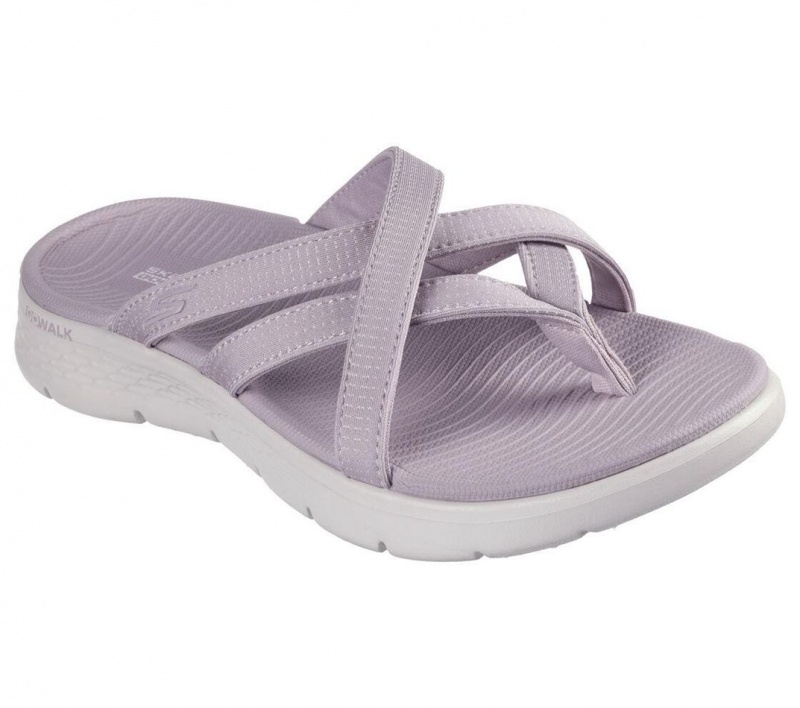 Purple Skechers Go Walk Flex - Express Women's Sandals | ERHD-69871