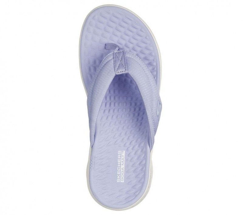 Purple Skechers Go Walk Flex - Impress Women's Sandals | BLJY-67954