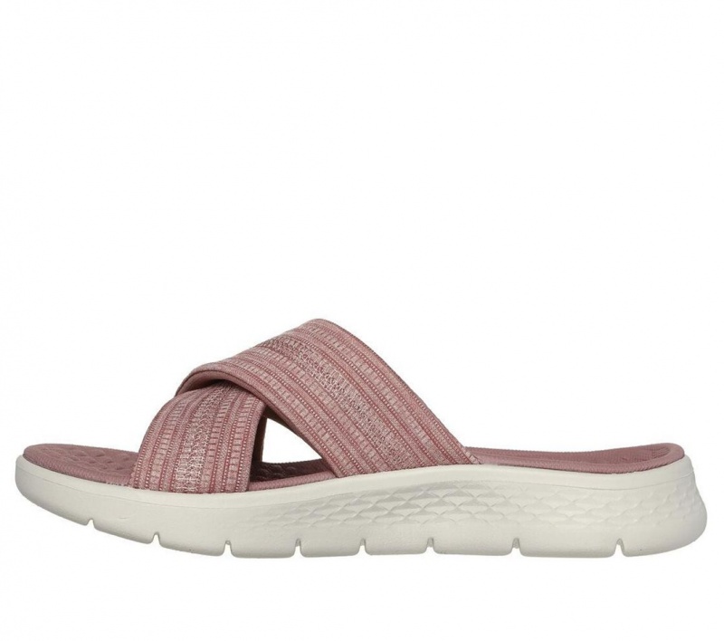 Purple Skechers Go Walk Flex - Impressed Women's Sandals | JTSO-89317