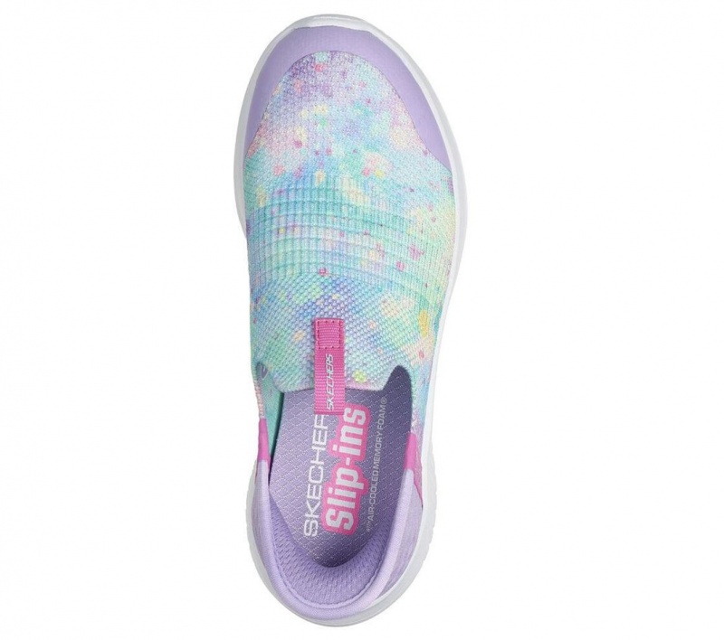 Purple Skechers Slip-ins: Ultra Flex 3.0 Girls' Sneakers | ZUDB-89652