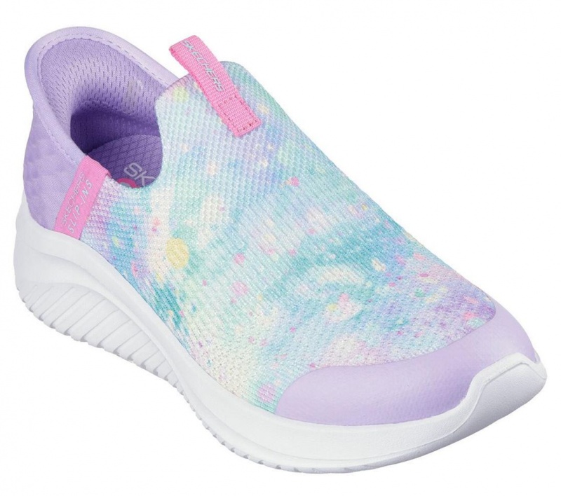 Purple Skechers Slip-ins: Ultra Flex 3.0 Girls' Sneakers | ZUDB-89652