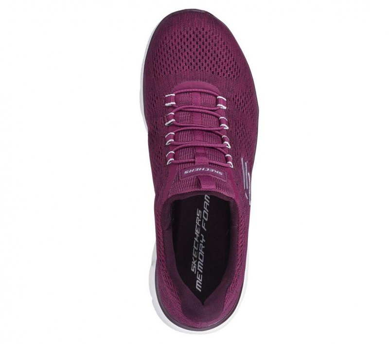 Purple Skechers Summits - Fun Flair Women's Sneakers | JMDZ-56841