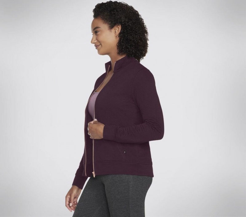 Purple Skechers The Hoodless Go Walk Everywhere Jacket Women's Hoodie | FMRN-06934