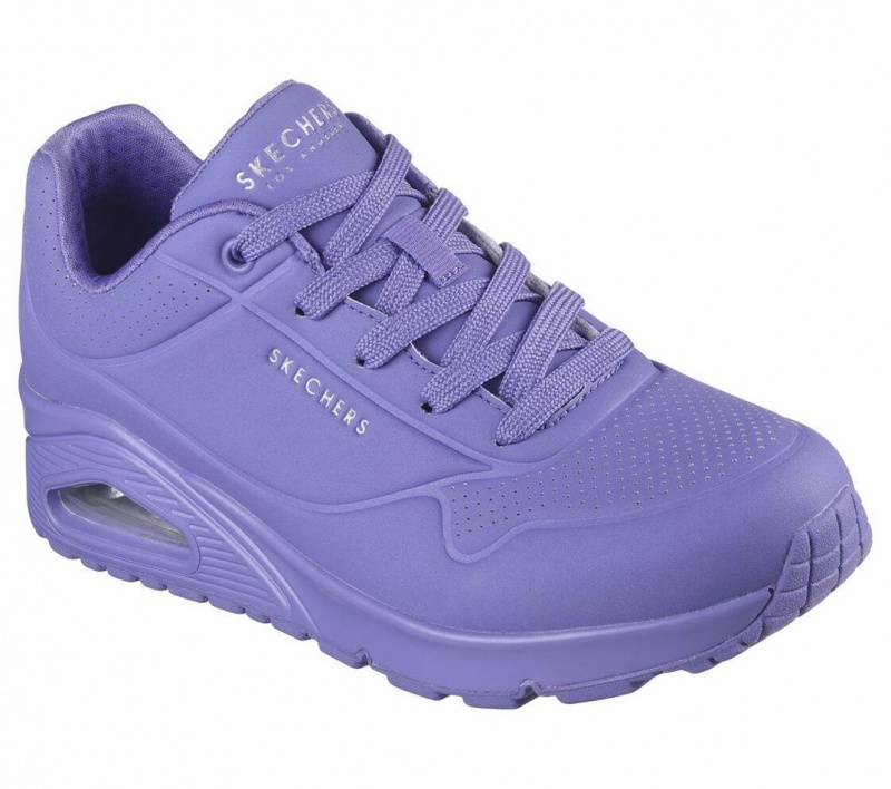 Purple Skechers Uno - Stand On Air Women's Sneakers | ZCRF-84695