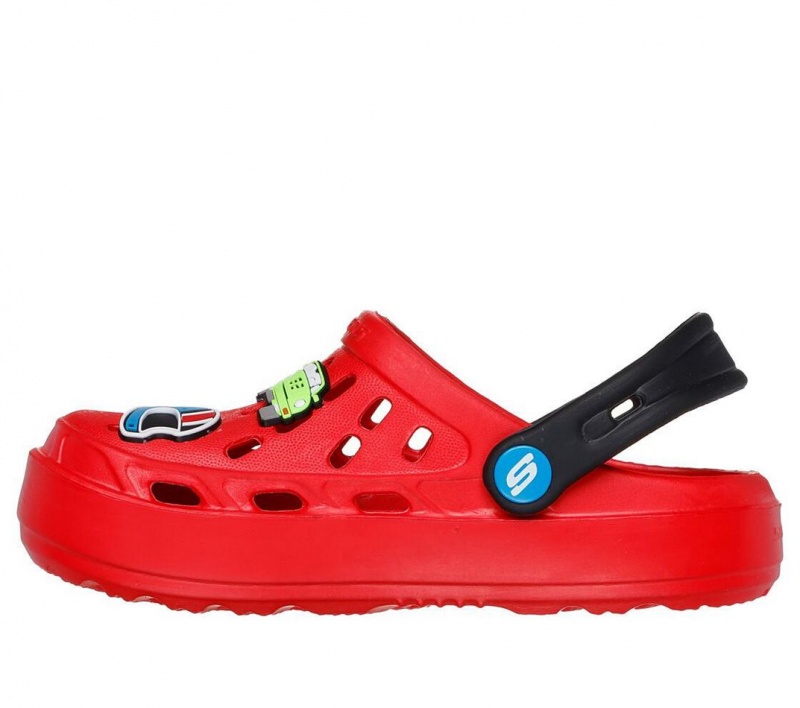 Red Skechers Foamies: Swifters - Motor-splash Boys' Sandals | IJZB-76521