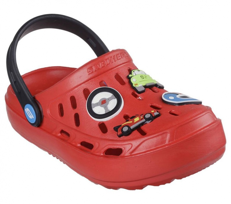 Red Skechers Foamies: Swifters - Motor-splash Boys' Sandals | IJZB-76521