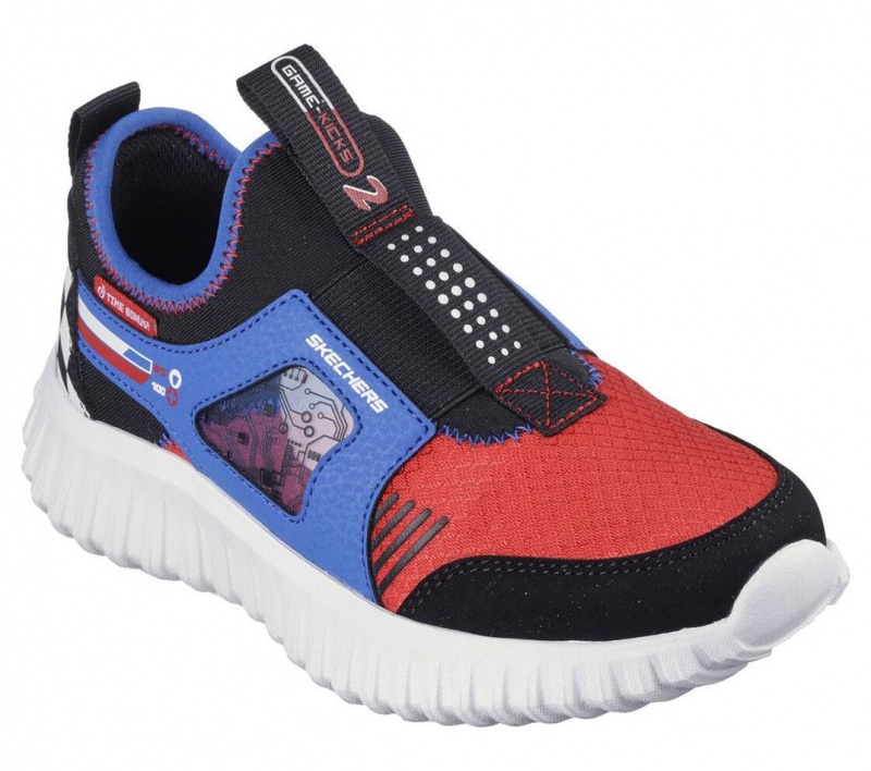 Red Skechers Game Kicks: Depth Charge 2.0 Boys' Sneakers | SKVL-98360