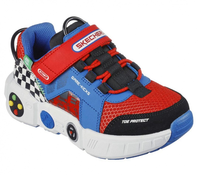 Red Skechers Game Kicks: Gametronix Boys' Sneakers | RZWP-72409