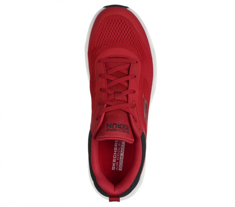 Red Skechers Go Run Swirl Tech Speed Men's Sneakers | HDTX-70395