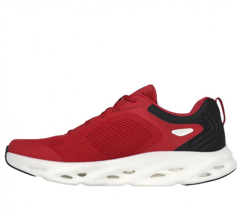 Red Skechers Go Run Swirl Tech Speed Men's Sneakers | HDTX-70395