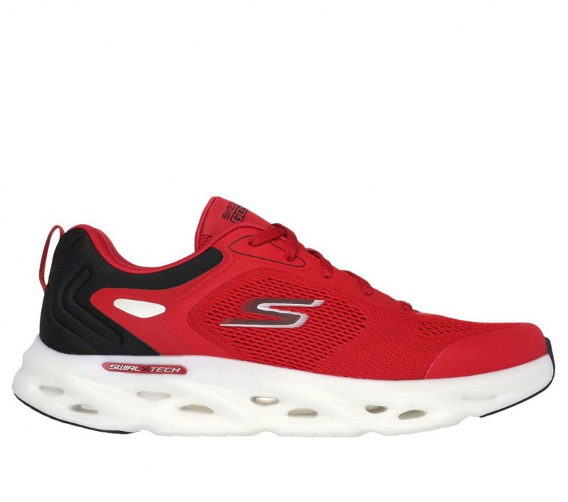 Red Skechers Go Run Swirl Tech Speed Men\'s Sneakers | HDTX-70395