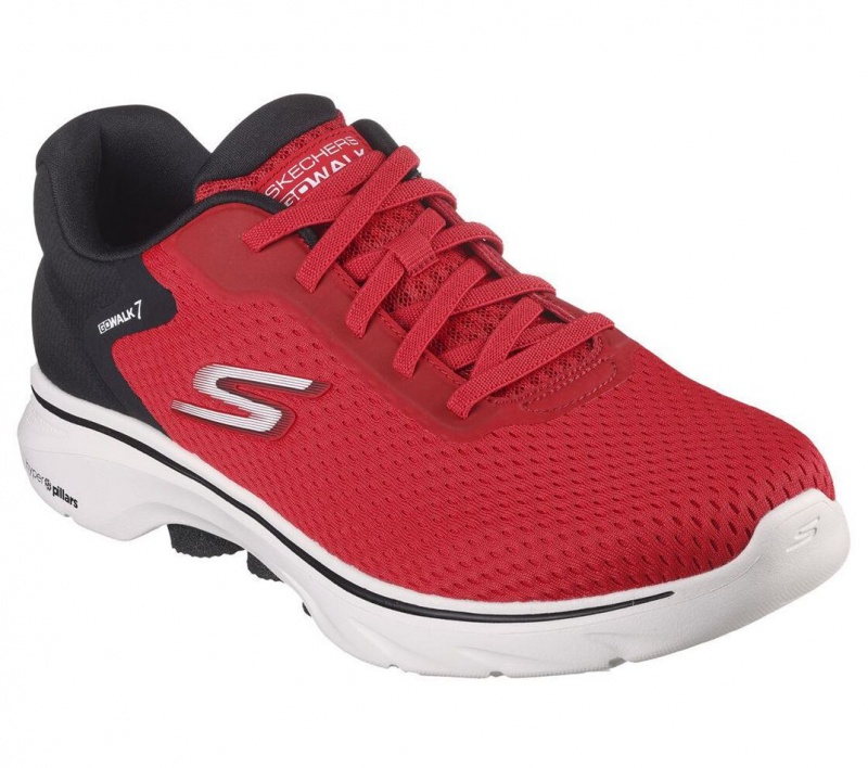 Red Skechers Go Walk 7 - The Construct Men's Sneakers | OIHF-65731