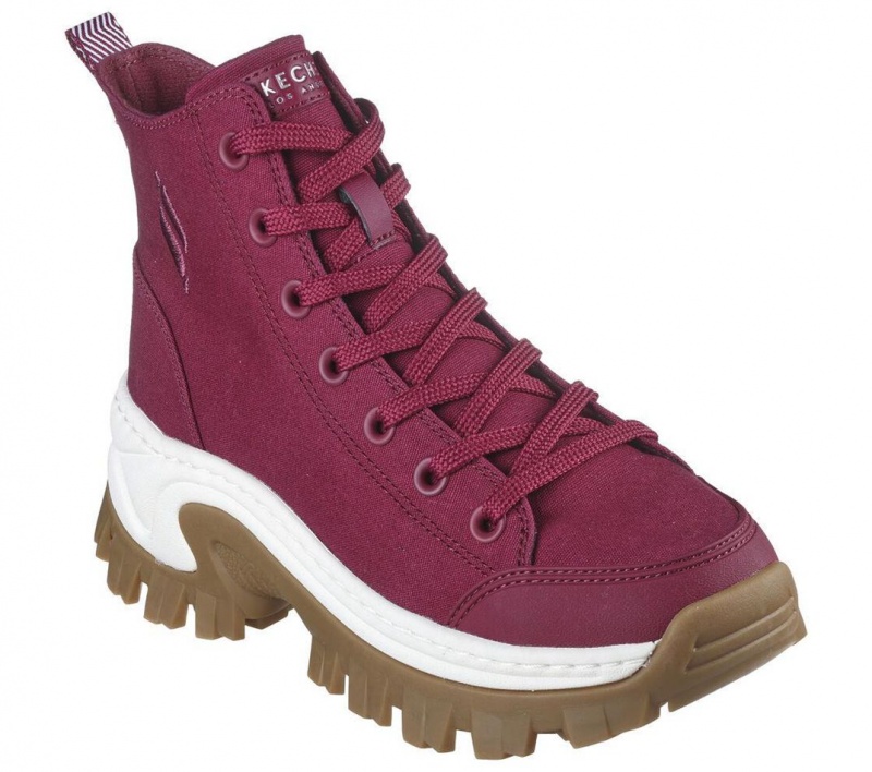 Red Skechers Hi Ryze - Fashion Shaker Women's Boots | EJOY-94653