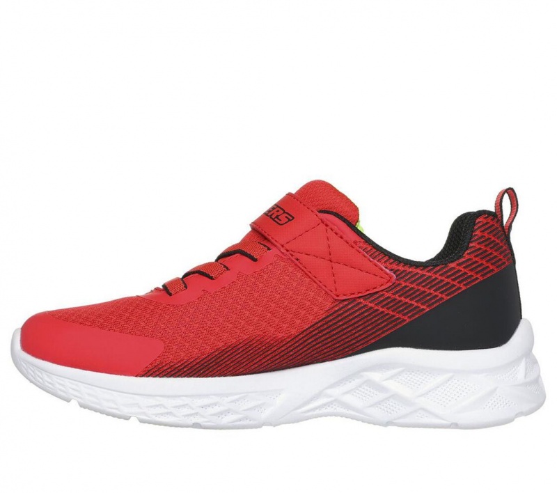 Red Skechers Microspec Ii - Zovrix Boys' Sneakers | SNGI-63708