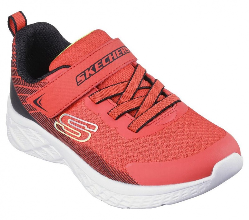 Red Skechers Microspec Ii - Zovrix Boys' Sneakers | SNGI-63708