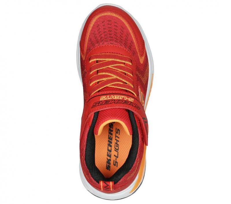 Red Skechers S Lights: Tri-namics Boys' Sneakers | VXLC-16402