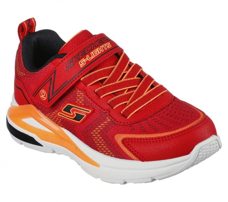 Red Skechers S Lights: Tri-namics Boys' Sneakers | VXLC-16402