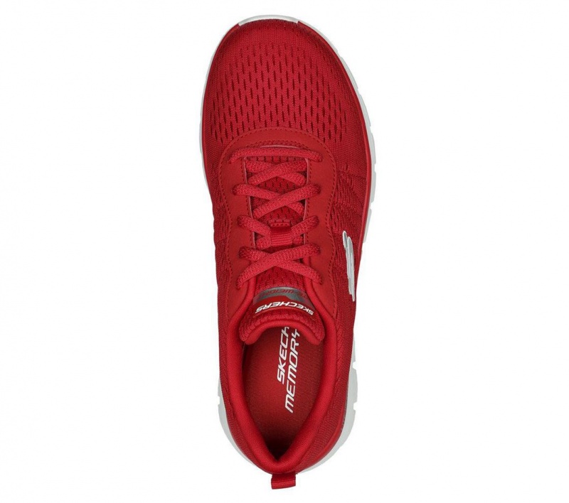 Red Skechers Track - New Staple Women's Sneakers | AHGY-26487