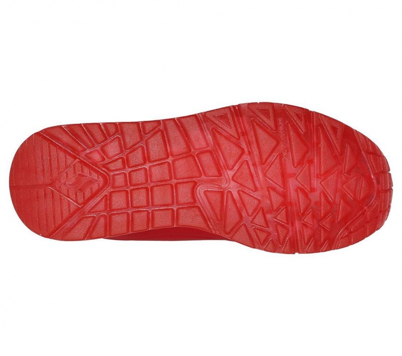 Red Skechers Uno Ice Boys' Sneakers | GCML-31958