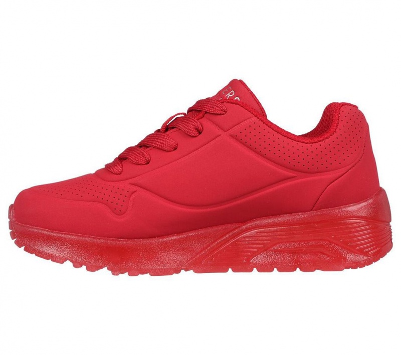 Red Skechers Uno Ice Boys' Sneakers | GCML-31958