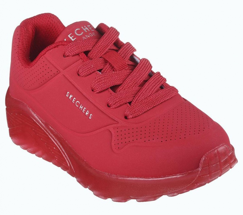 Red Skechers Uno Ice Boys' Sneakers | GCML-31958