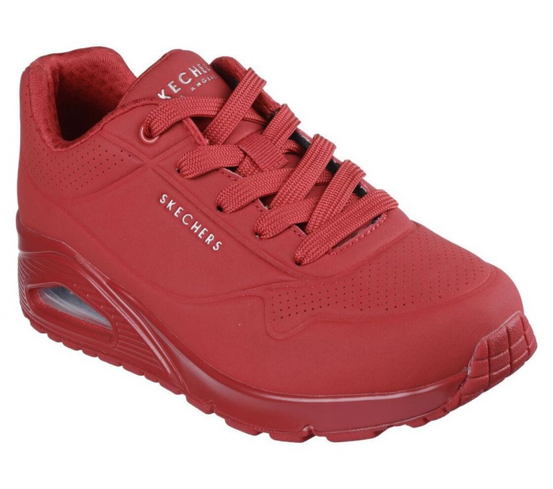 Red Skechers Uno - Stand On Air Women's Sneakers | VGEC-57630