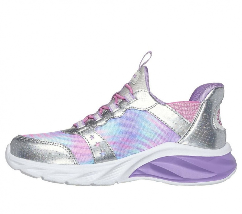 Silver Skechers Slip-ins: Coastline Girls' Sneakers | ONSY-43957