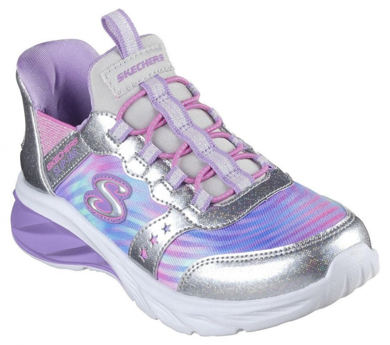 Silver Skechers Slip-ins: Coastline Girls' Sneakers | ONSY-43957