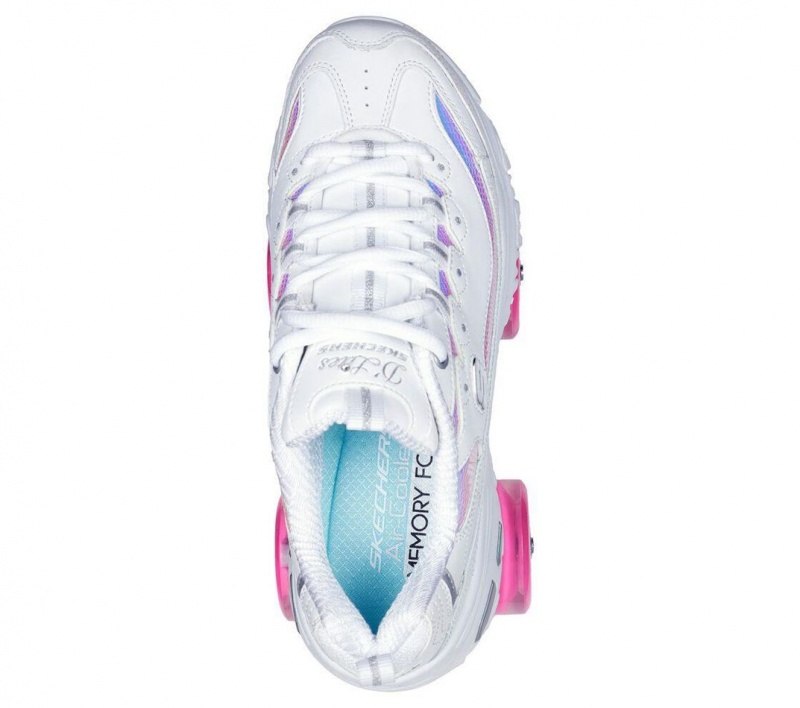 White Skechers 4 Wheeler - Fly Cruiser Women's Walking Shoes | ZADL-83671