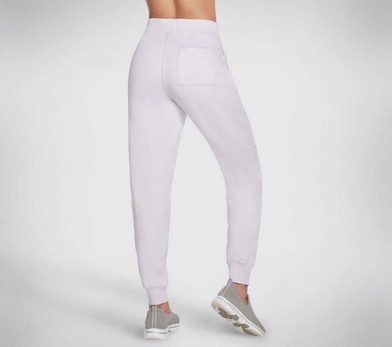 White Skechers Apparel Diamond Jogger Women's Pants | MVGC-49015