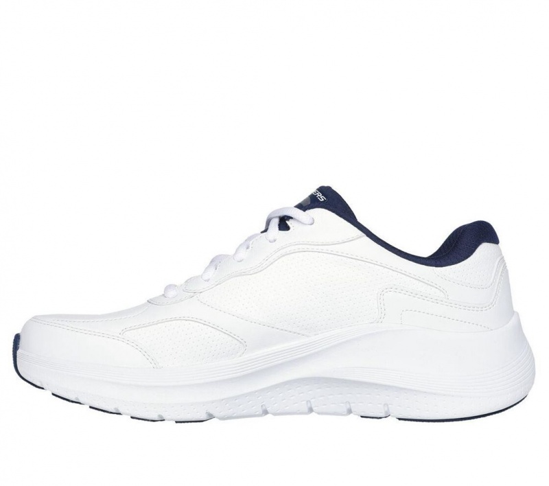 White Skechers Arch Fit 2.0 - Safehouse Men's Sneakers | XDQJ-37945