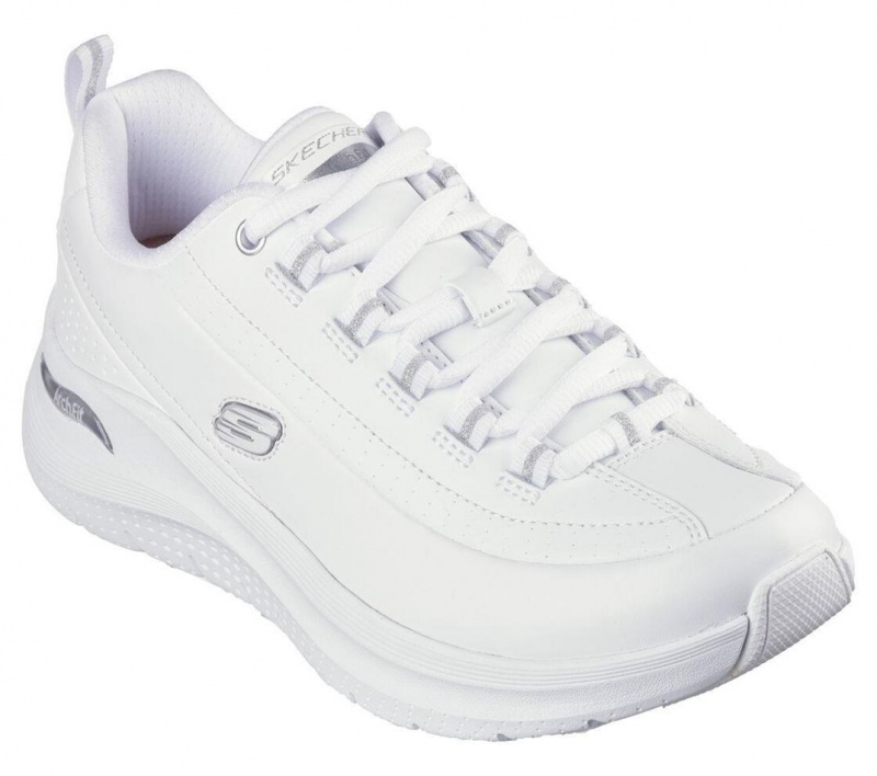 White Skechers Arch Fit 2.0 - Star Bound Women's Sneakers | EKPD-49751