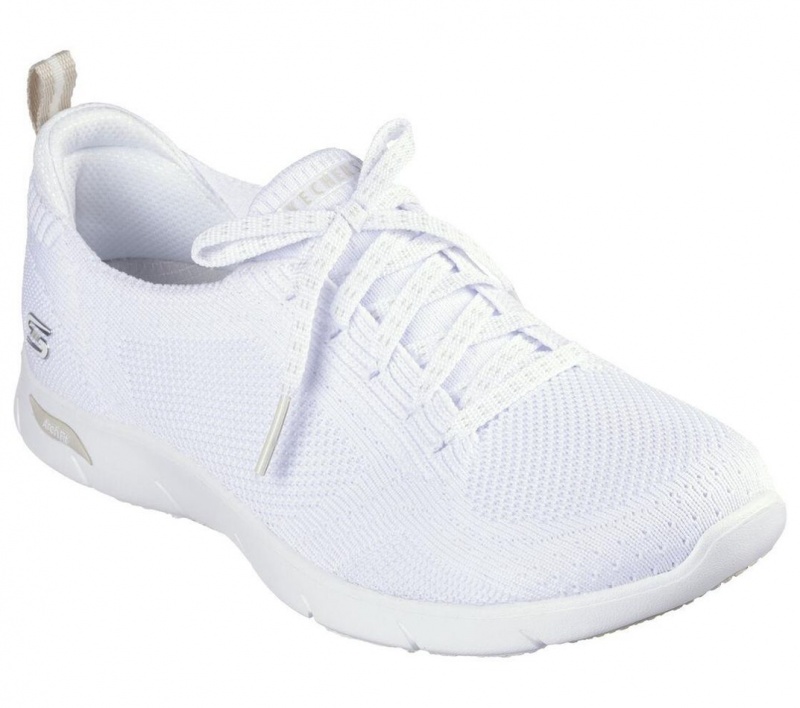 White Skechers Arch Fit Refine - Freesia Women's Slip On | ZYJB-06718